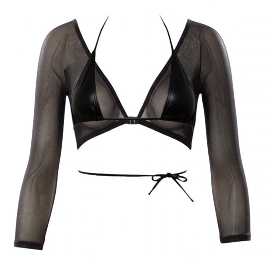 Reversible Black Sheer Mesh Bolero Shrug - GrlFriday Shop