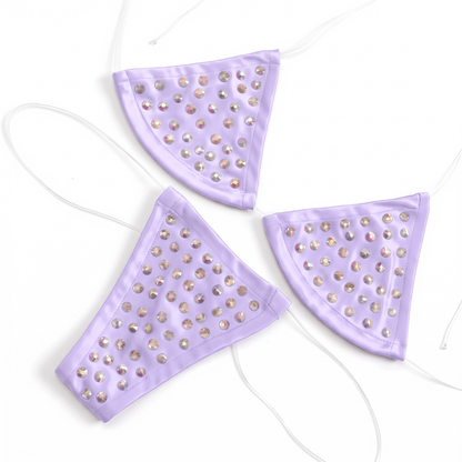 Rhinestoned Bling Microkini Set - 11 Colors - GrlFriday Shop
