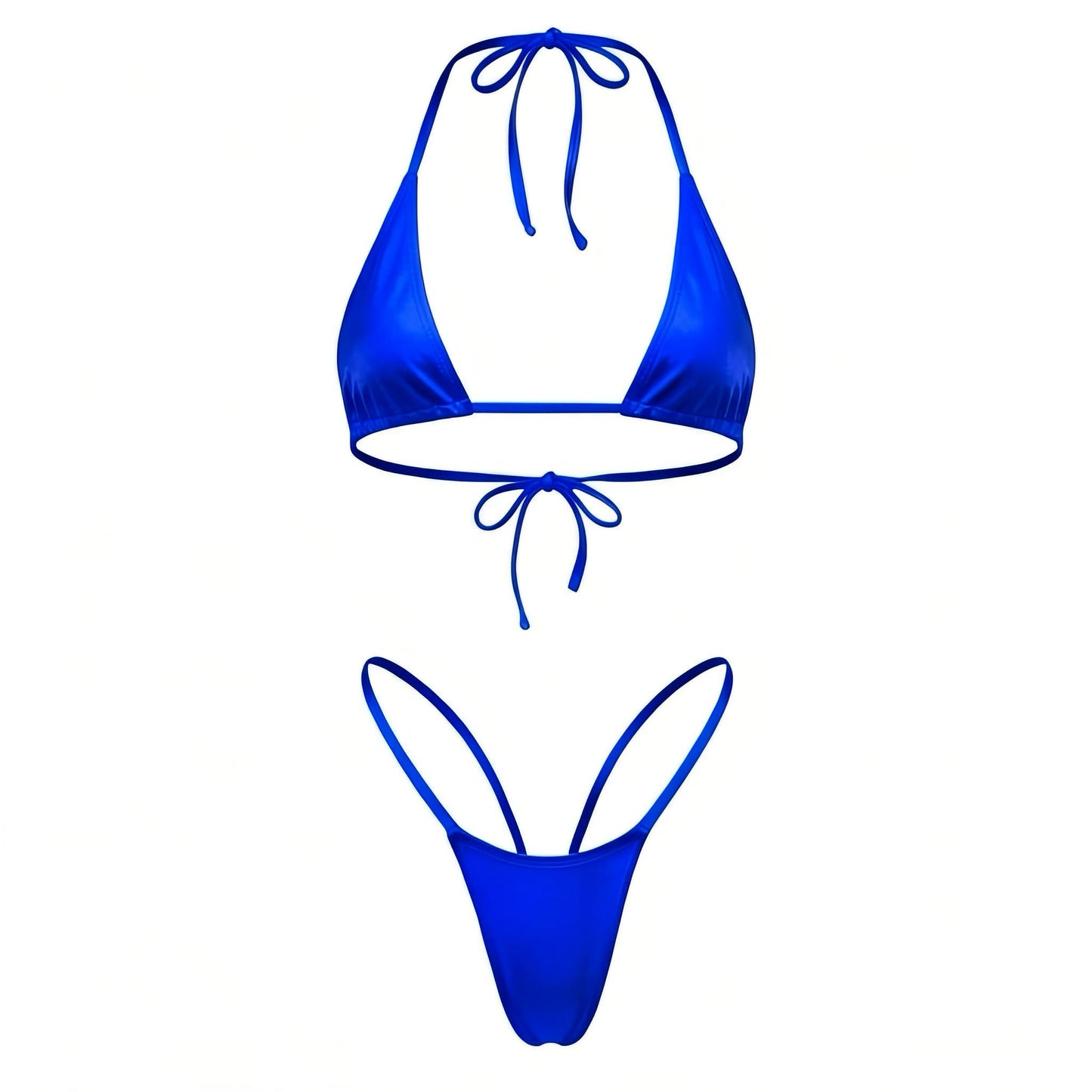 Royal Blue G String Thong Mini Tri - Kini Set - GrlFriday Shop