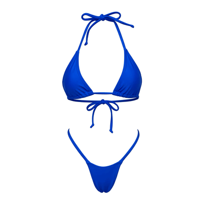 Royal Blue G String Thong Mini Tri - Kini Set - GrlFriday Shop