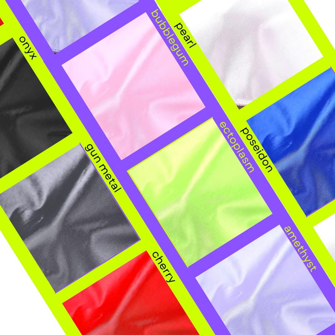 Shiny Satin Spandex Extreme Micro Mini Skater Ruffle Circle Skirt - EXOTIC DANCEWEAR - GrlFriday Shop