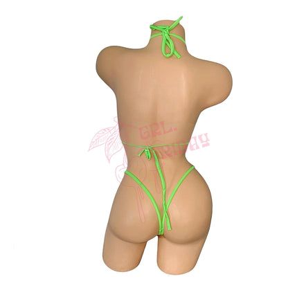 Slimer Green G String Thong Mini Tri - Kini Set - GrlFriday Shop
