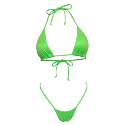 Slimer Green G String Thong Mini Tri - Kini Set - GrlFriday Shop