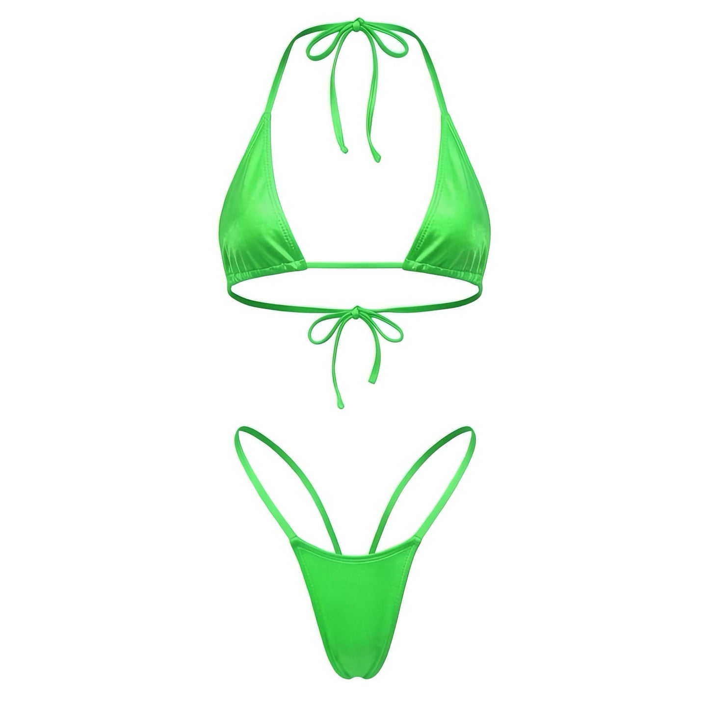 Slimer Green G String Thong Mini Tri - Kini Set - GrlFriday Shop