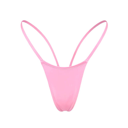 V - Back Thong - Baby Pink - GrlFriday Shop