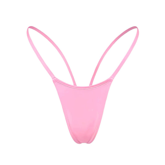 V - Back Thong - Baby Pink - GrlFriday Shop