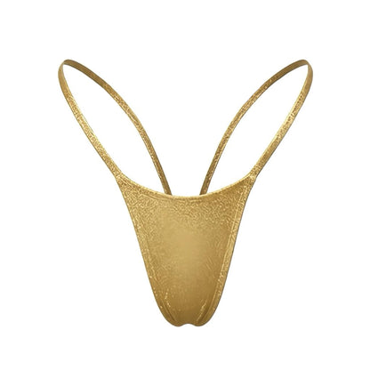 V - Back Thong - Gold - GrlFriday Shop