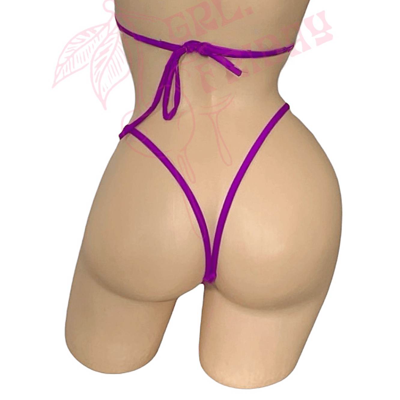 V - Back Thong - Purple - GrlFriday Shop