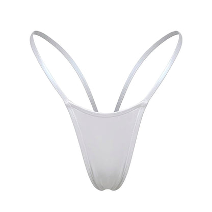 V - Back Thong - White - GrlFriday Shop