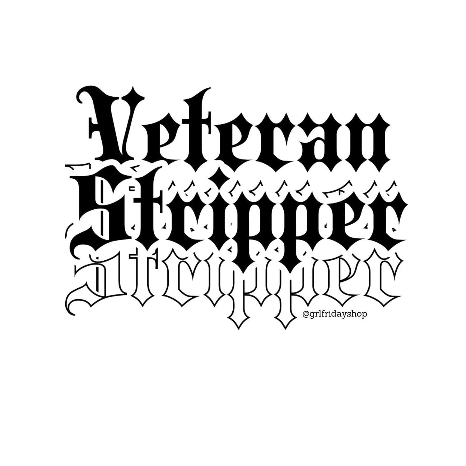 Veteran Stripper Cropped Baby Tee - GrlFriday Shop
