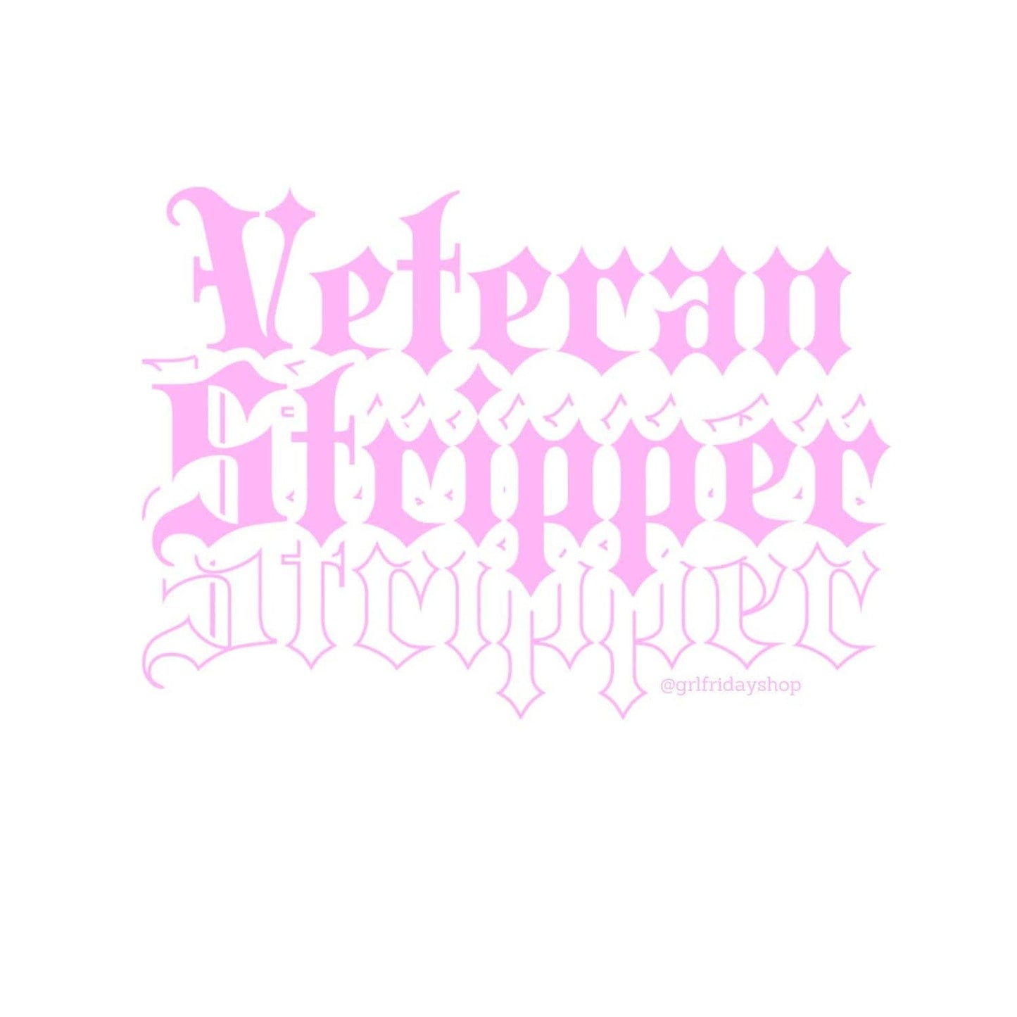Veteran Stripper Cropped Baby Tee - GrlFriday Shop