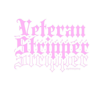 Veteran Stripper Cropped Baby Tee - GrlFriday Shop