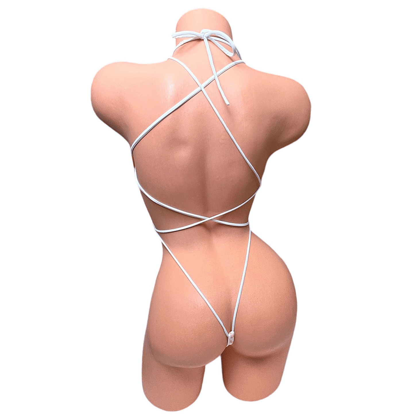 Vintage Deep Cut One Piece - Pink + White Gingham - GrlFriday Shop