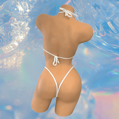 White G String Thong Mini Tri - Kini Set - GrlFriday Shop