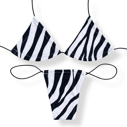 Zebra Print Microkini Set - GrlFriday Shop